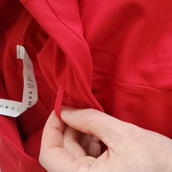 Lululemon Swift Speed HR Crop 21" Dark Red - Picture 4 of 17